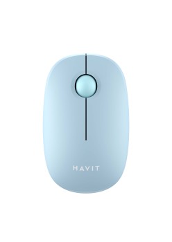 Mouse Fara Fir 2.4GHz, 1600 DPI, ABS, PC- Havit (MS57GT) - Light Blue