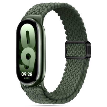 Curea Smartwatch pentru Xiaomi Mi Band 8 / 8 NFC / 9 / 9 NFC, Nailon W032, Hunter Green