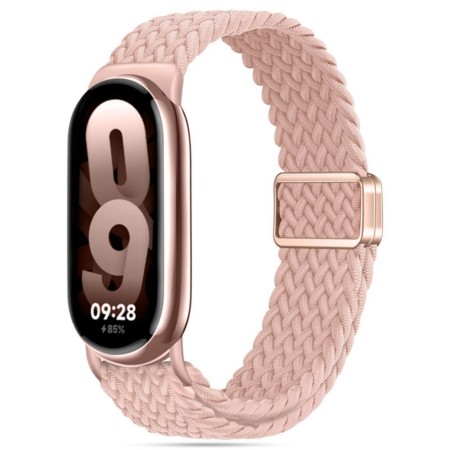 Curea Smartwatch pentru Xiaomi Mi Band 8 / 8 NFC / 9 / 9 NFC, Nailon W032, Dusty Rose