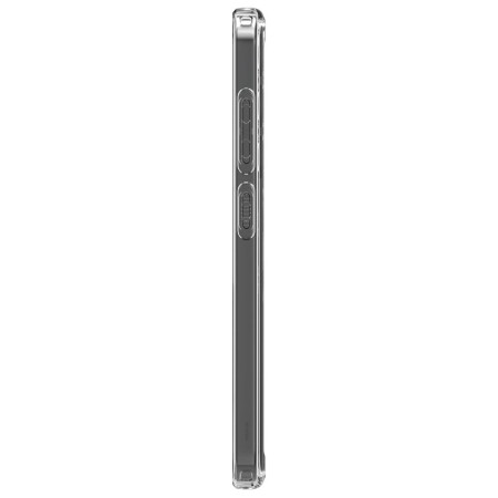 Husa pentru Samsung Galaxy S24 Spigen Crystal Hybrid OneTap Ring MagSafe, White