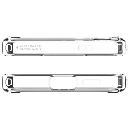 Husa pentru Samsung Galaxy S24 Spigen Crystal Hybrid OneTap Ring MagSafe, White