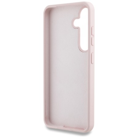 Husa pentru Samsung Galaxy S25 - Guess Silicone 4G Big Metal Logo - Pink