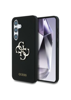 Husa pentru Samsung Galaxy S25 - Guess Silicone 4G Big Metal Logo - Black