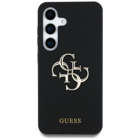 Husa pentru Samsung Galaxy S25 - Guess Silicone 4G Big Metal Logo - Black