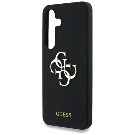 Husa pentru Samsung Galaxy S25 - Guess Silicone 4G Big Metal Logo - Black