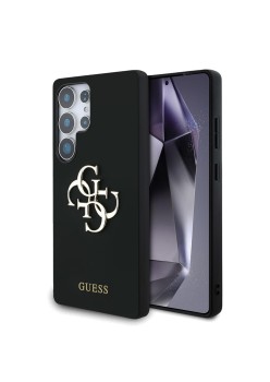 Husa pentru Samsung Galaxy S25 Ultra - Guess Silicone 4G Big Metal Logo - Black