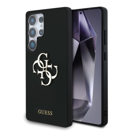 Husa pentru Samsung Galaxy S25 Ultra - Guess Silicone 4G Big Metal Logo - Black