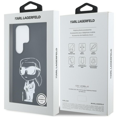 Husa pentru Samsung Galaxy S25 Ultra - Karl Lagerfeld Silicone Graffiti MagSafe - Ikonik