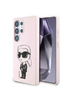 Husa pentru Samsung Galaxy S25 Ultra - Karl Lagerfeld Silicone Graffiti MagSafe - Ikonik Pink