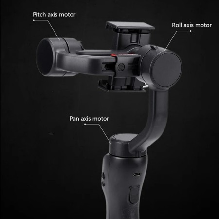 Gimbal pentru Telefon cu Sport Inception si Timing Control - Techsuit (F8) - Black
