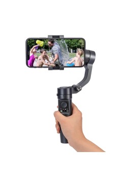 Gimbal pentru Telefon cu Trepied si Telecomanda, Pliabil - Techsuit (F3) - Black