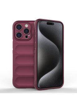 Husa pentru iPhone 15 Pro - Techsuit Magic Shield - Bordeaux