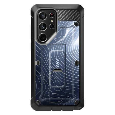 Husa pentru Samsung Galaxy S24 Ultra, Unicorn Beetle Pro, Supcase, Protecție Antișoc, Bumper, Blue Ripple