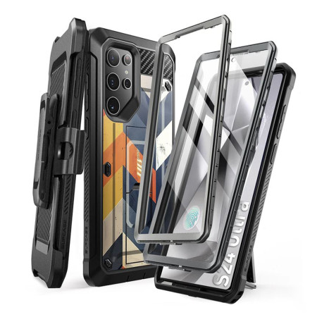 Husa pentru Samsung Galaxy S24 Ultra, Unicorn Beetle Pro, Supcase, Protecție Antișoc, Bumper, Chevron