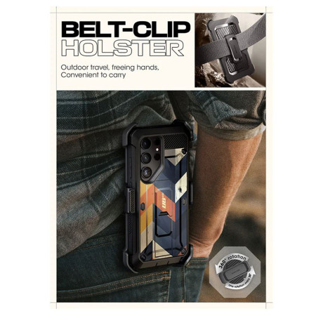 Husa pentru Samsung Galaxy S24 Ultra, Unicorn Beetle Pro, Supcase, Protecție Antișoc, Bumper, Chevron