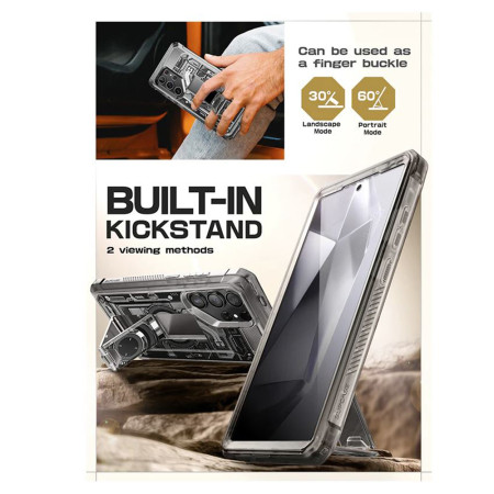 Husa pentru Samsung Galaxy S24 Ultra, Unicorn Beetle Pro, Supcase, Protecție Antișoc, Bumper, Frost Black
