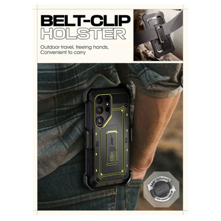 Husa pentru Samsung Galaxy S24 Ultra, Unicorn Beetle Pro, Supcase, Protecție Antișoc, Bumper, Bumble Bee