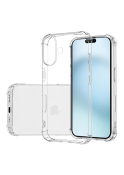 Husa Antisoc pentru iPhone 16, AirBag PRO, Clear