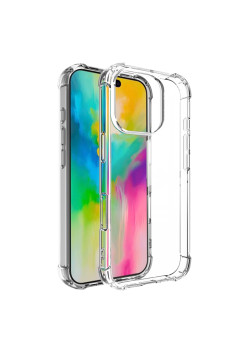 Husa Antisoc pentru iPhone 16 Pro Max, AirBag PRO, Clear