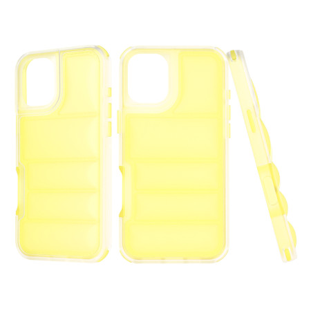 Husa pentru iPhone 16, Perne de aer, Antisoc PRO, Yellow