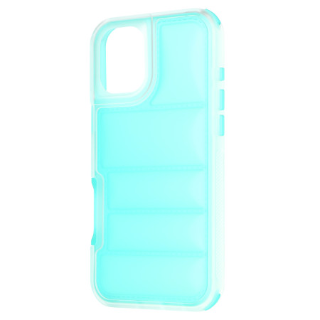 Husa pentru iPhone 16, Perne de aer, Antisoc PRO, Turquoise