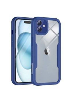 Husa pentru iPhone 16 + Folie - Techsuit ColorVerse 360 Series - Blue