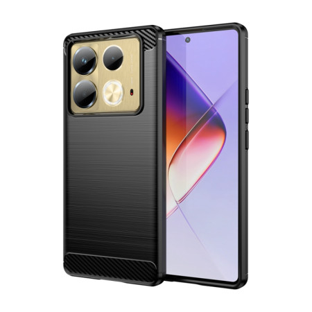 Husa Carbon pentru Infinix Note 40, Tech Protects Anti-Soc, Black