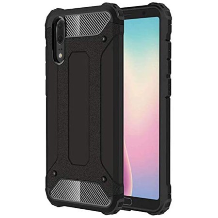Husa pentru Huawei P20 - Techsuit Hybrid Armor - Black