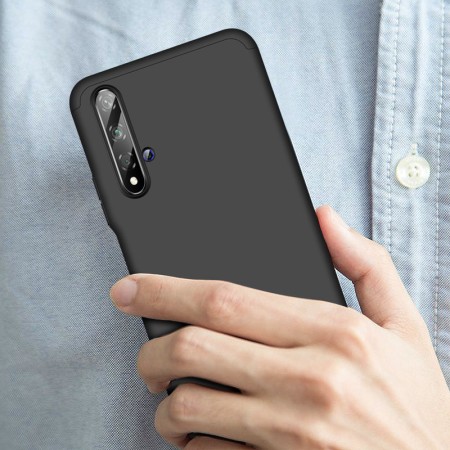 Husa pentru Huawei Nova 5T / Honor 20 + Folie - GKK 360 - Black