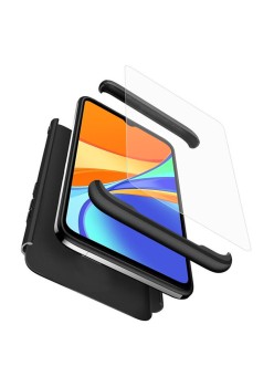 Husa pentru Xiaomi Redmi 9C / Redmi 9C NFC + Folie - GKK 360 - Black