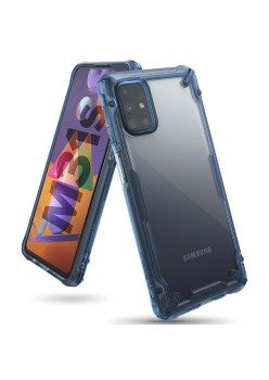 Husa pentru Samsung Galaxy M31s - Ringke Fusion X Design - Space Blue