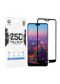 Folie pentru Huawei P20 - Lito 2.5D FullGlue Glass - Black
