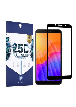 Folie pentru Huawei Y5p - Lito 2.5D FullGlue Glass - Black