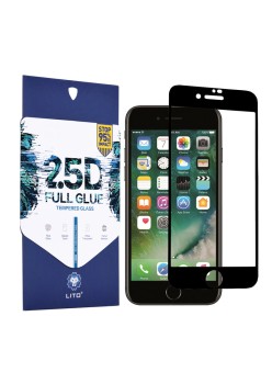 Folie pentru iPhone 6 / 6S - Lito 2.5D FullGlue Glass - Black