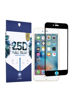 Folie pentru iPhone 6 Plus / 6s Plus - Lito 2.5D FullGlue Glass - Black