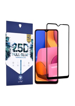 Folie pentru Samsung Galaxy A20s - Lito 2.5D FullGlue Glass - Black