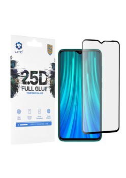 Folie pentru Xiaomi Redmi Note 8 Pro - Lito 2.5D FullGlue Glass - Black