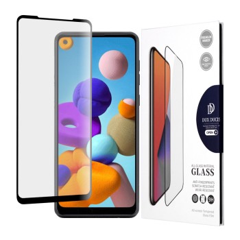 Folie pentru Samsung Galaxy A21 - Dux Ducis Tempered Glass - Black