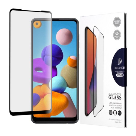 Folie pentru Samsung Galaxy A21 - Dux Ducis Tempered Glass - Black