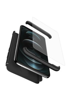 Husa pentru Iphone 12 Pro + Folie - GKK 360 - Black