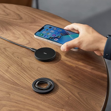 Suport Inel Telefon MagSafe - ESR Ring Stand - Black