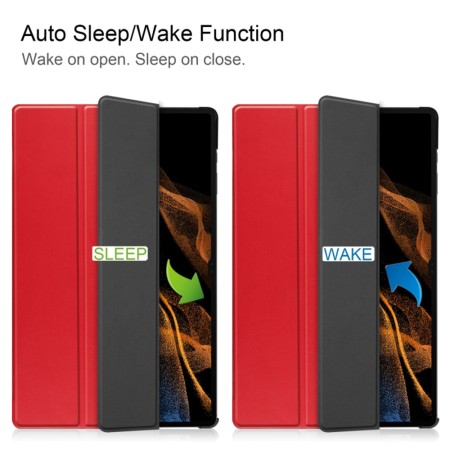 Husa pentru Samsung Galaxy Tab S9 Plus / S9 FE Plus / S10 Plus - Techsuit FoldPro - Red