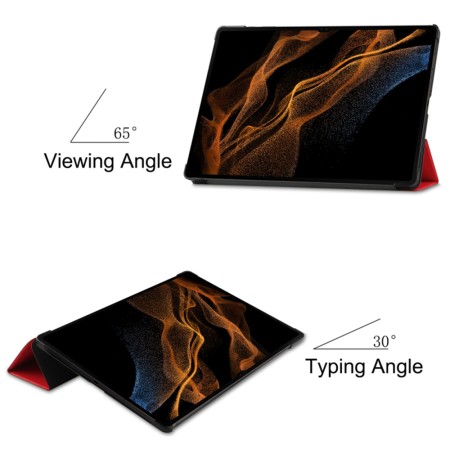 Husa pentru Samsung Galaxy Tab S9 Plus / S9 FE Plus / S10 Plus - Techsuit FoldPro - Red