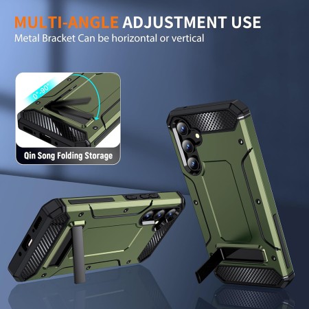Husa pentru Samsung Galaxy A54 - Techsuit Hybrid Armor Kickstand - Green