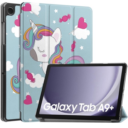 Husa pentru Samsung Galaxy Tab A9 Plus - Techsuit FoldPro - Unicorn