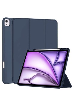Husa pentru iPad Air 13 (2024) - Techsuit Flex Trifold - Dark Blue