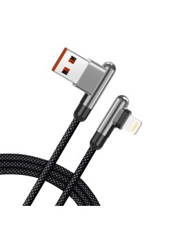 Cablu de Date cu Mufe USB, Lightning 60W, 1m - Lito (LD13) - Black
