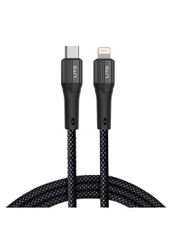 Cablu de Date cu Mufe Type-C, Lightning 60W, 1m - Lito (LD14) - Black