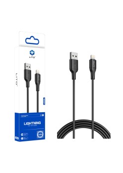 Cablu de Date cu Mufe USB, Lightning, 1m - Lito (LD06) - Black