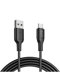 Cablu de Date cu Mufe USB, Type-C, 1m - Lito (LD06) - Black